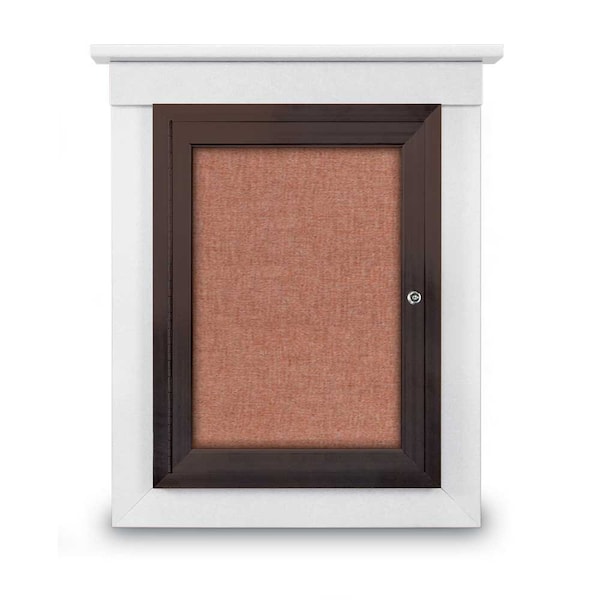Sliding Glass Enclosed Letterboard, 72"x4, UV9008ACS-BRONZE-BURGUN